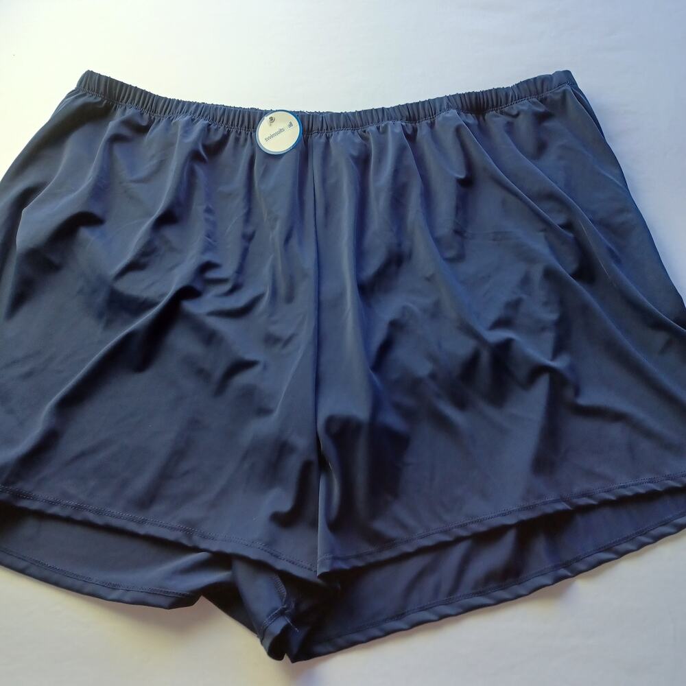 Swimsuits For All Plus Navy Blue Sport Size Athetic Short Plus Womens Size 32